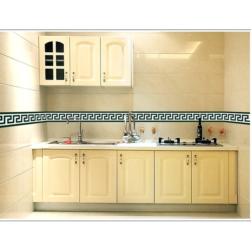 Wallpaper Borders For Kitchen New Bathroom Tile Large - ส ติ้ ก เกอร์ แต่ง บ้าน ลาย จีน - HD Wallpaper 