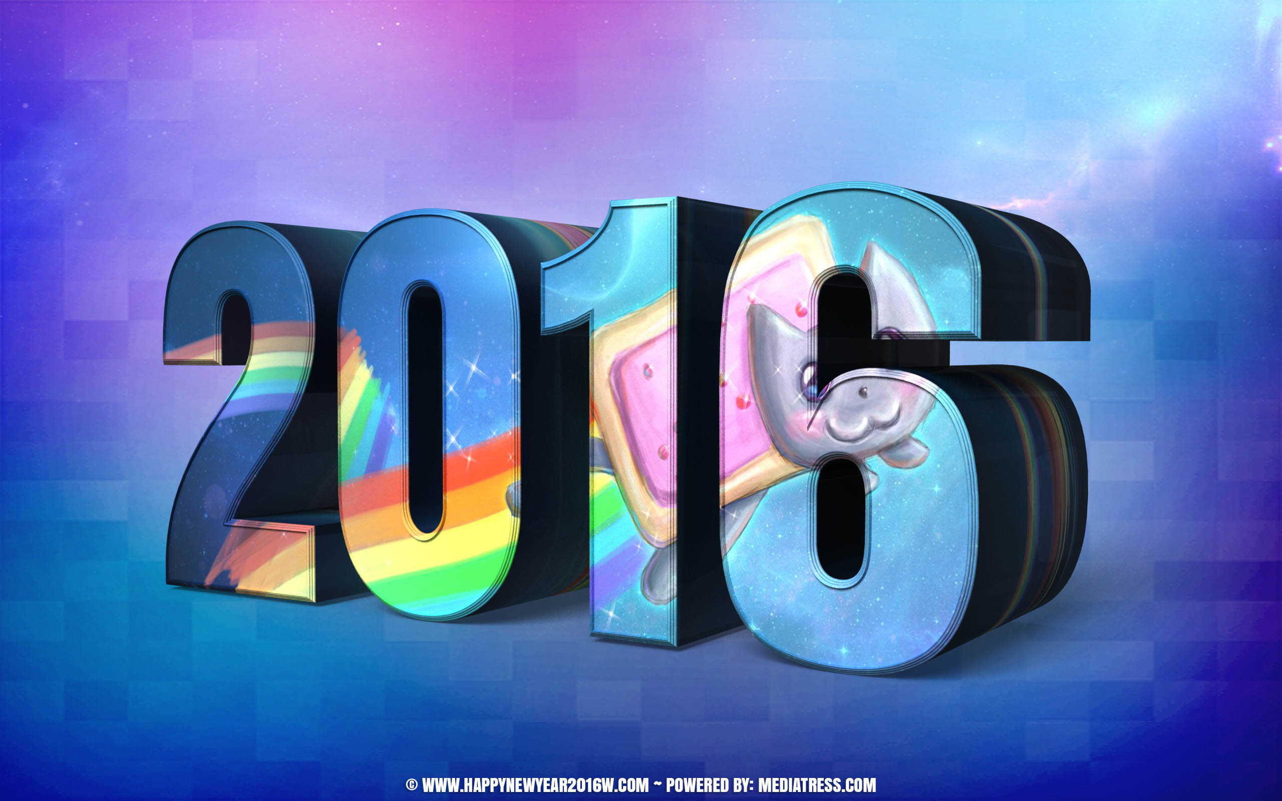 New Year 2016 Wallpapers For Desktop ~ Widescreen - 2016 Background - HD Wallpaper 