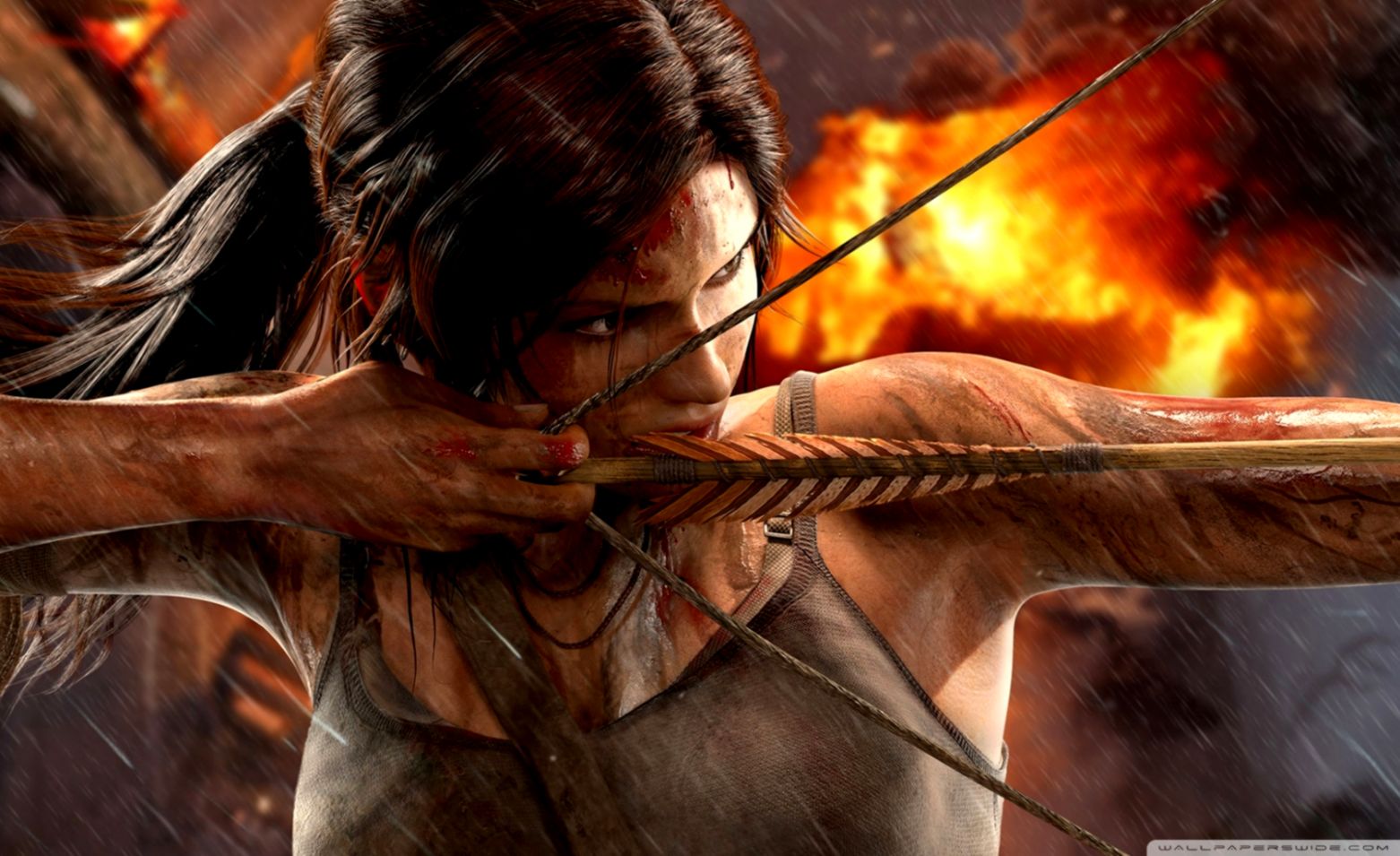 Tomb Raider Lara Croft Bow ❤ 4k Hd Desktop Wallpaper - Tomb Raider Wallpaper 4k - HD Wallpaper 