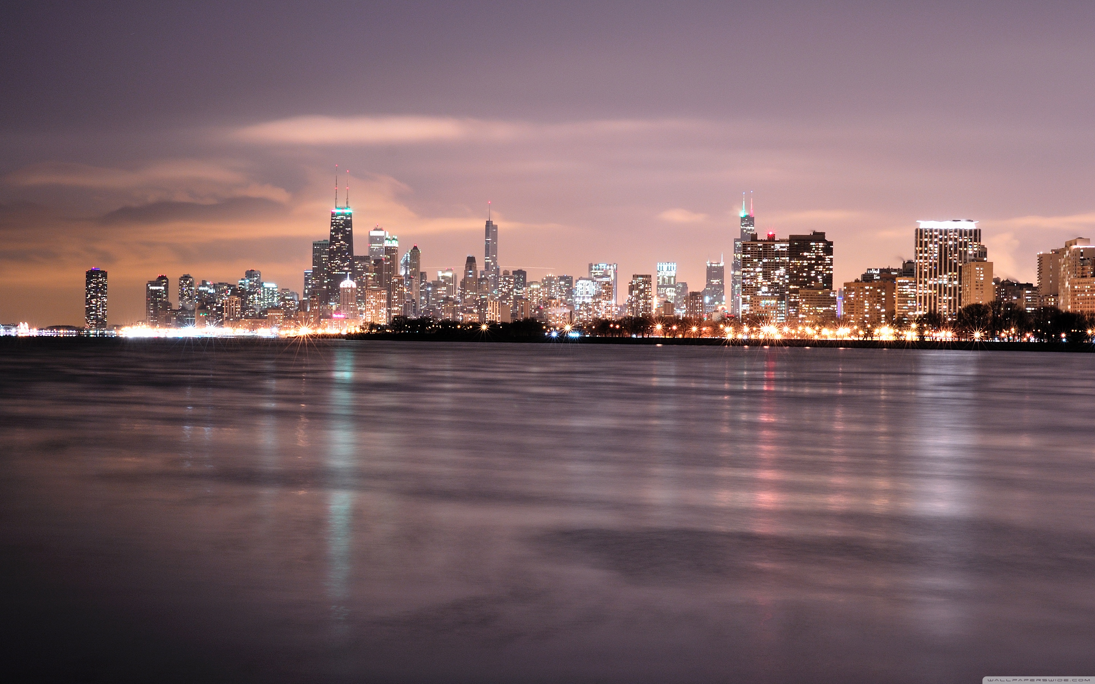 Chicago Skyline Desktop - HD Wallpaper 