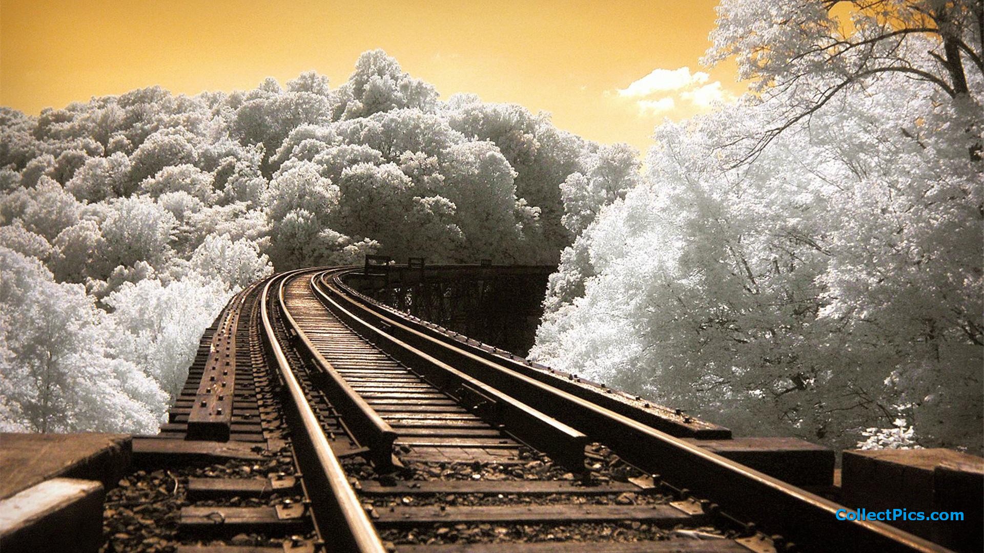 Railway Track Wallpaper Hd - HD Wallpaper 