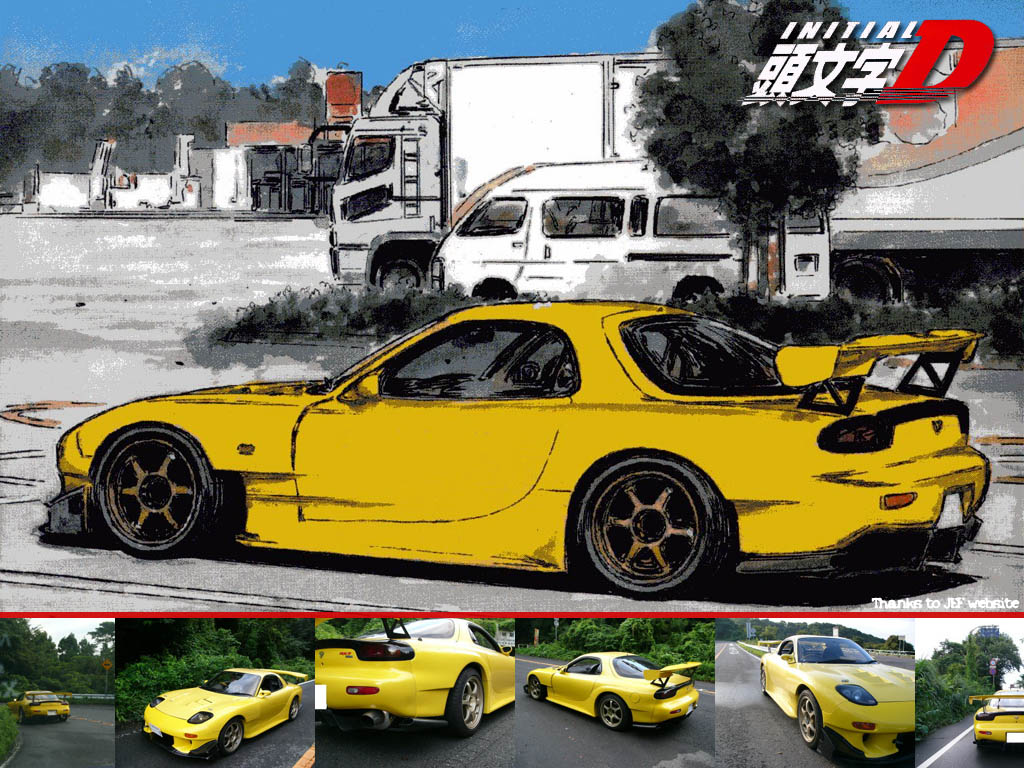 Initial D Wallpaper And Scan Gallery Initial D Rx7 Fd Project D 1024x768 Wallpaper Teahub Io
