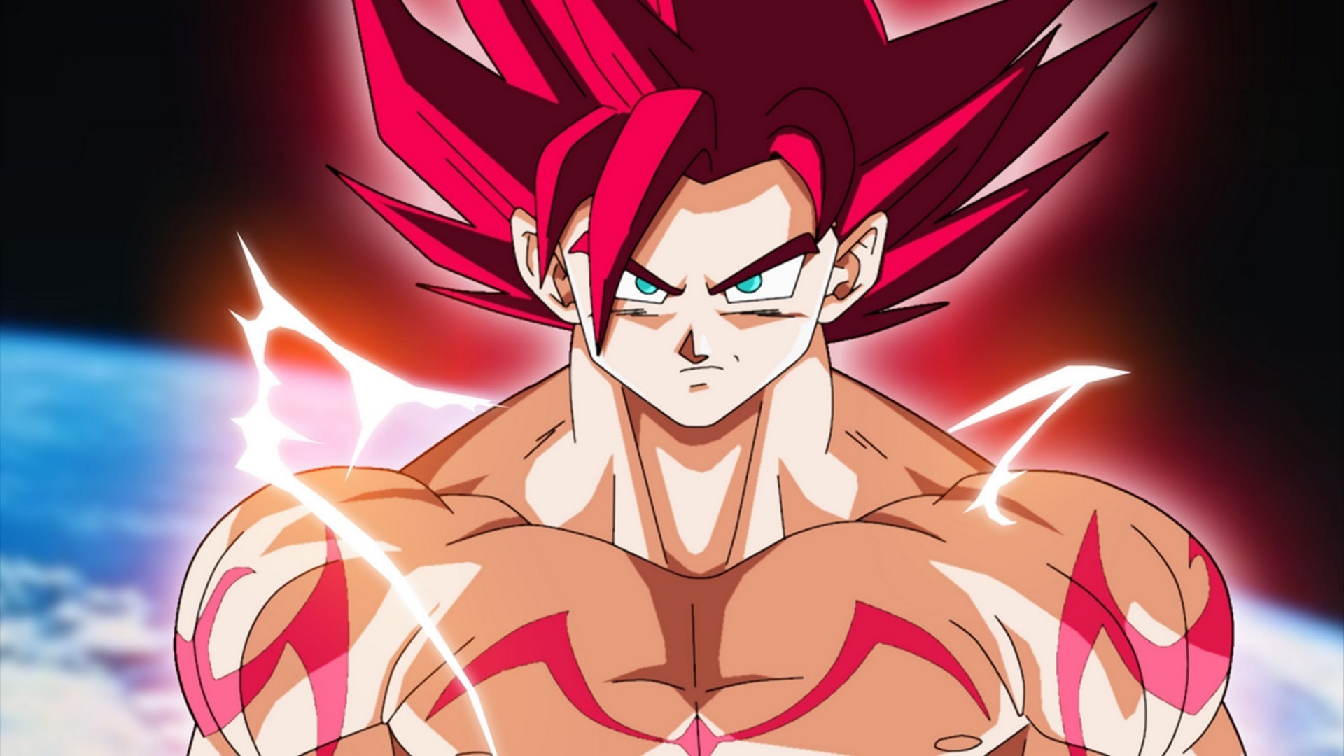 Best Goku Super Saiyan God Wallpaper With Image Resolution - Goku Super Saiyan - HD Wallpaper 
