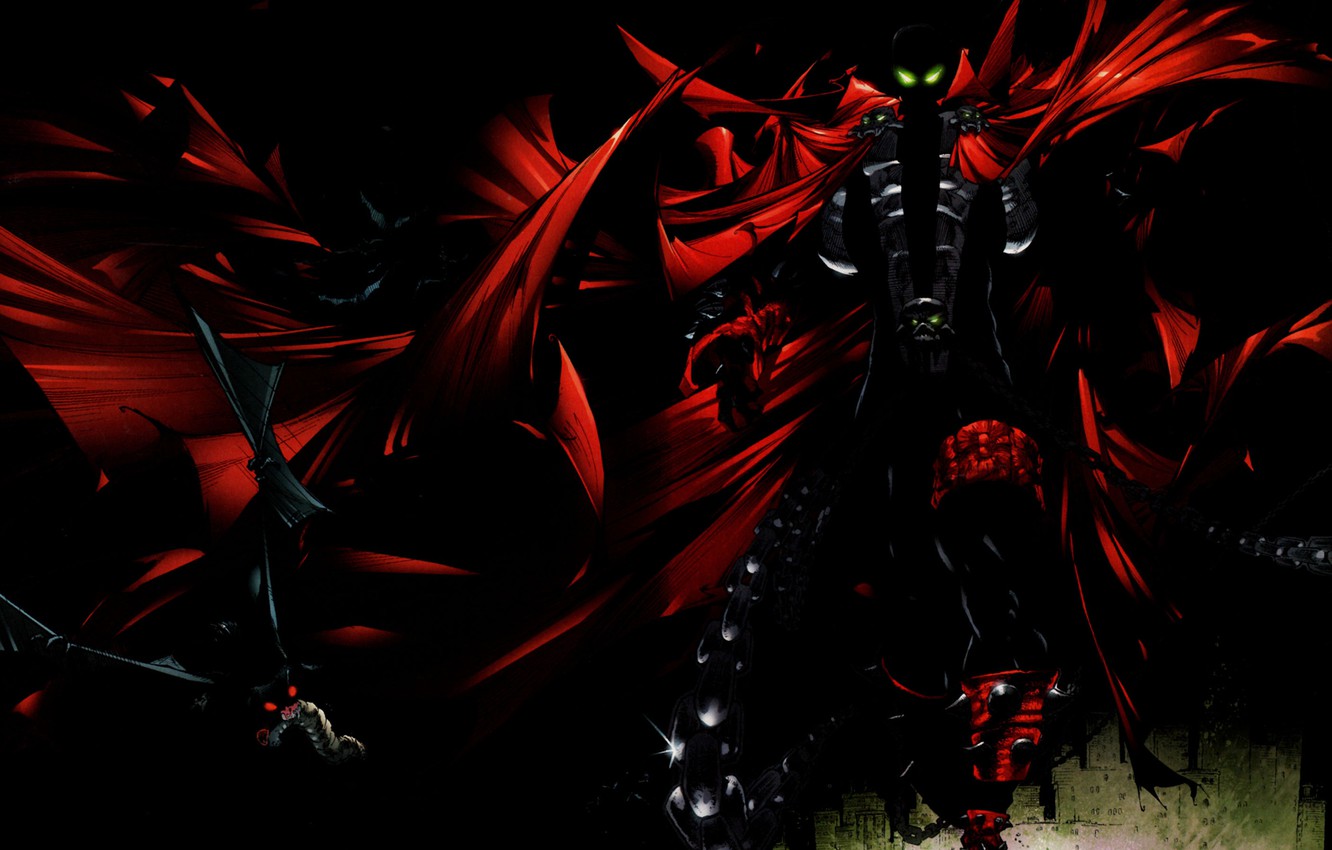 Photo Wallpaper Bats, Spawn, Cloak, Spawn - Spawn Wallpaper Hd Pc - HD Wallpaper 