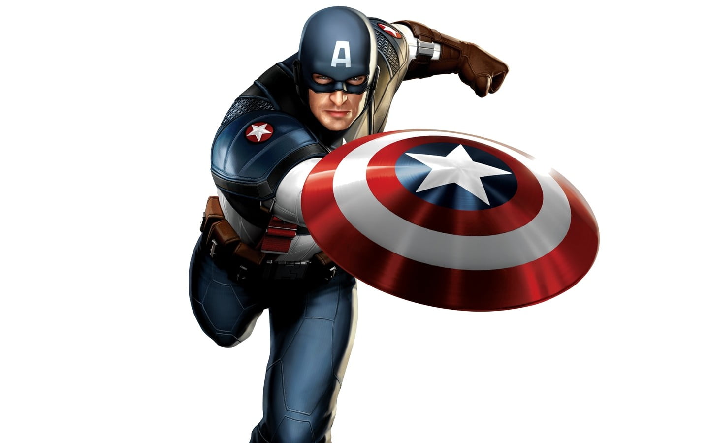 Captain America White Background - HD Wallpaper 