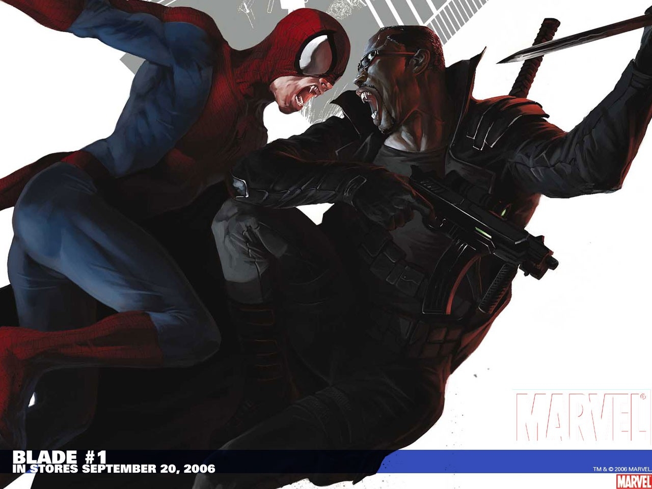 Spider Man And Blade - HD Wallpaper 