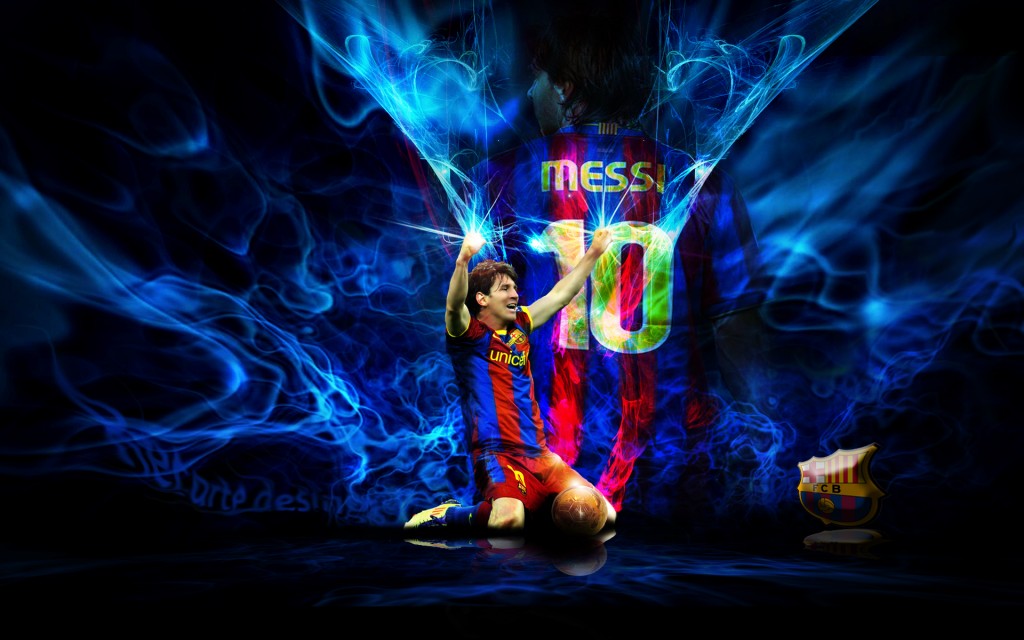 Lionel Messi Fc Barcelona Wallpaper - Cool Soccer Backgrounds - HD Wallpaper 