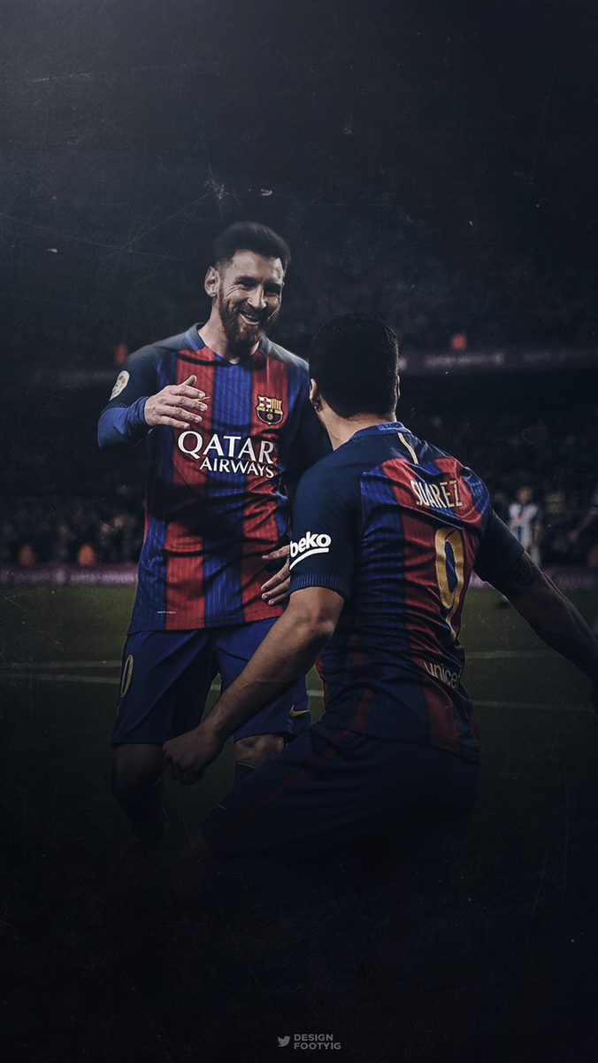 Daniel On Twitter - Luis Suarez Y Messi - HD Wallpaper 