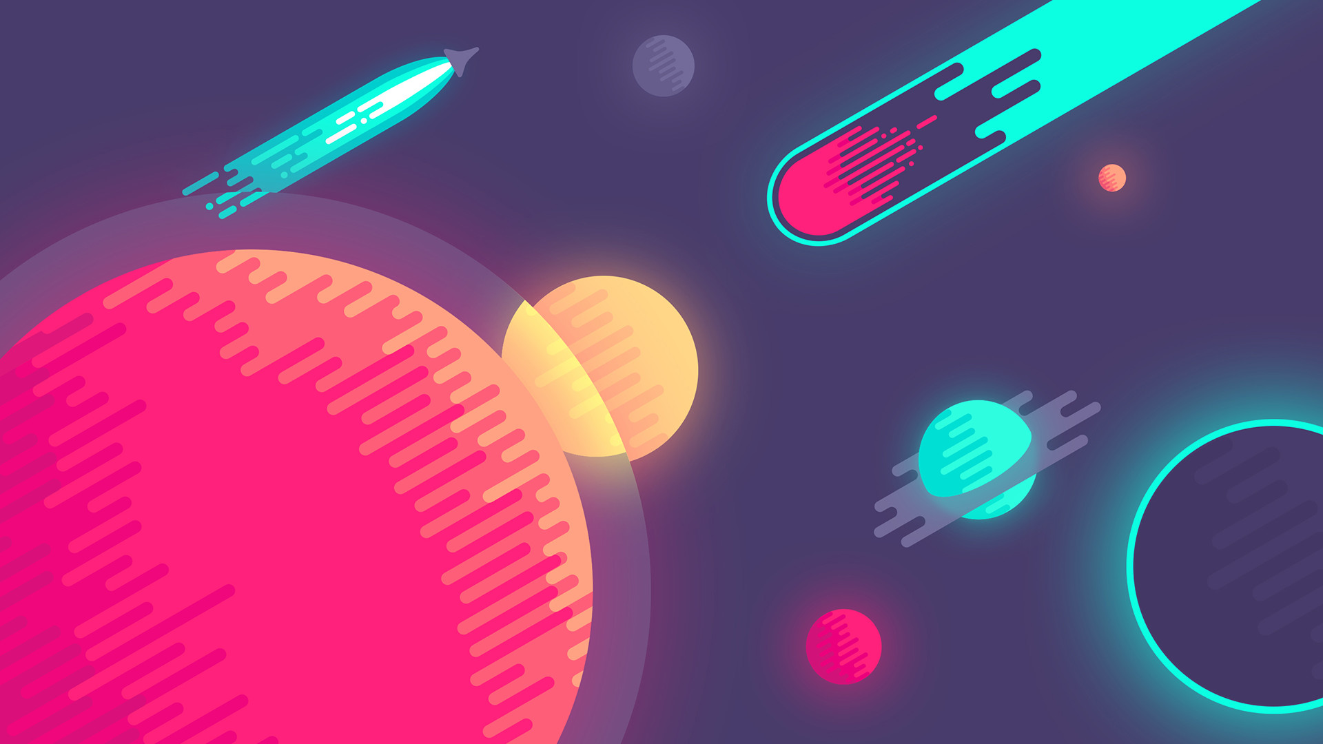 Super Creative Wallpapers - 8 Bit Space - HD Wallpaper 