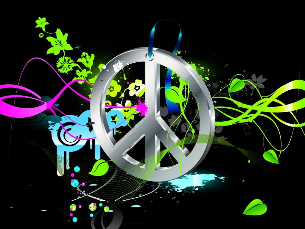 Peace Sign - HD Wallpaper 