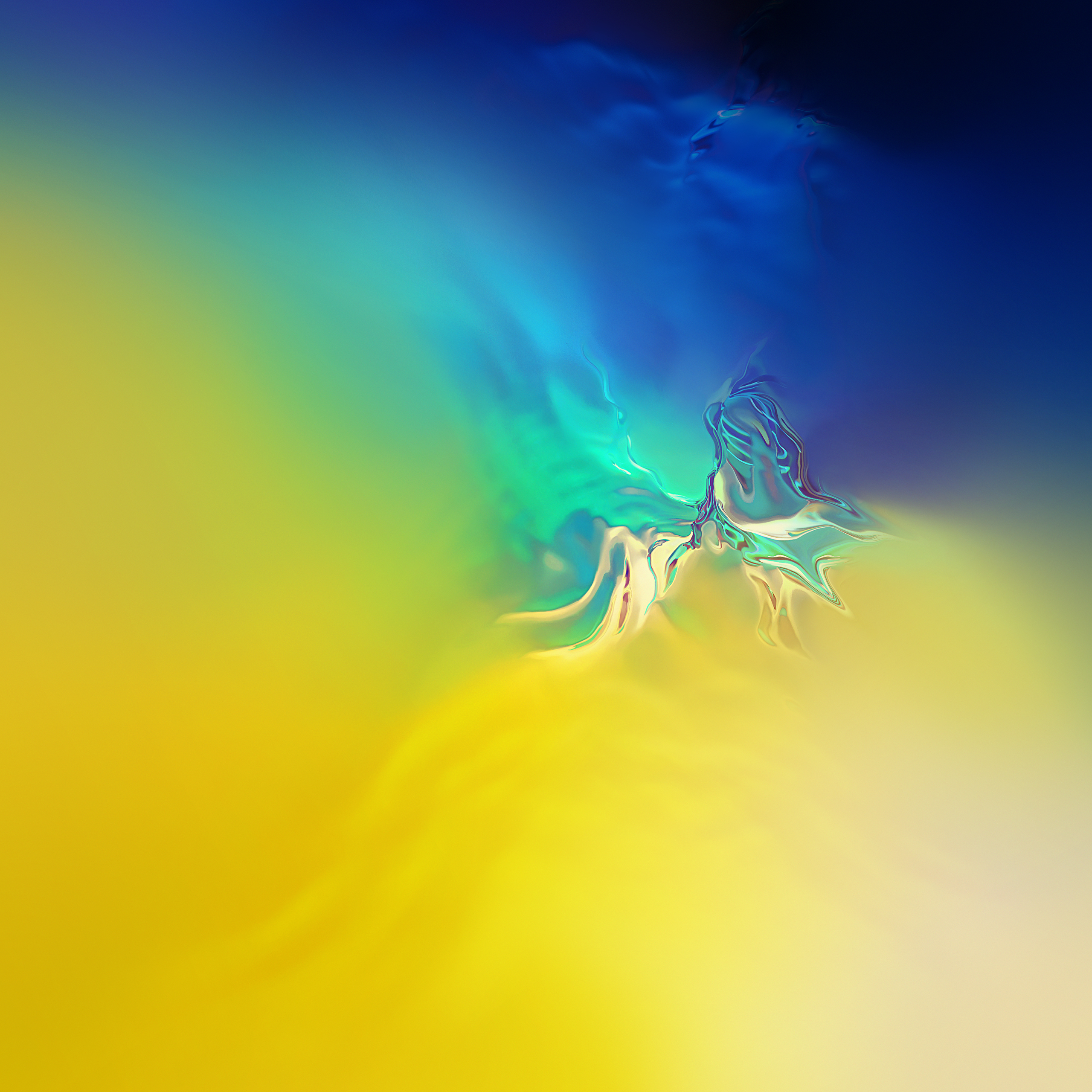 Samsung S10 Wallpaper Yellow - HD Wallpaper 