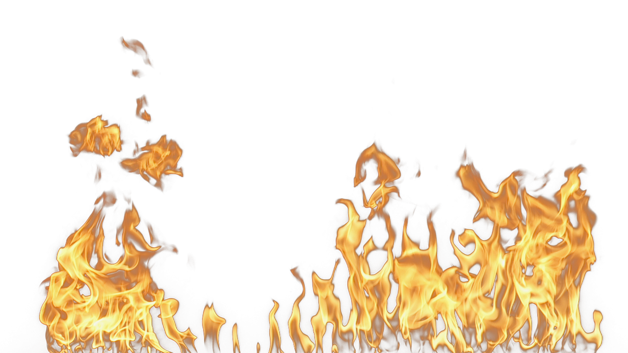 Yellow Flame Wallpaper - Fire Effect Transparent Background - HD Wallpaper 