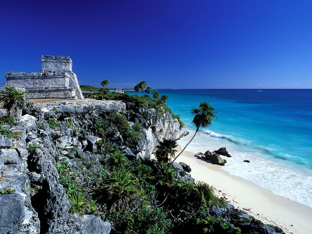Tulum Riviera Maya Mexico Hd Desktop Wallpaper - Tulum Mexico - HD Wallpaper 