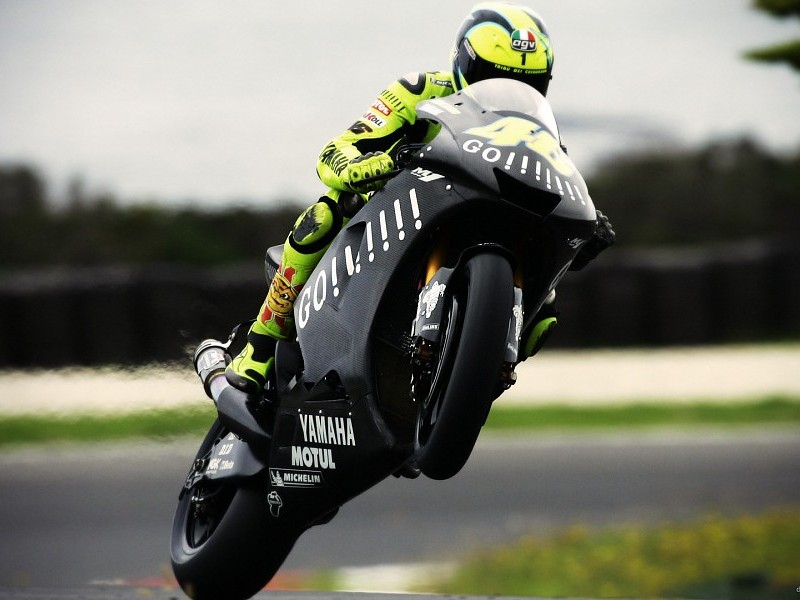 Valentino Rossi Wallpaper - Valentino Rossi Bike Hd - HD Wallpaper 