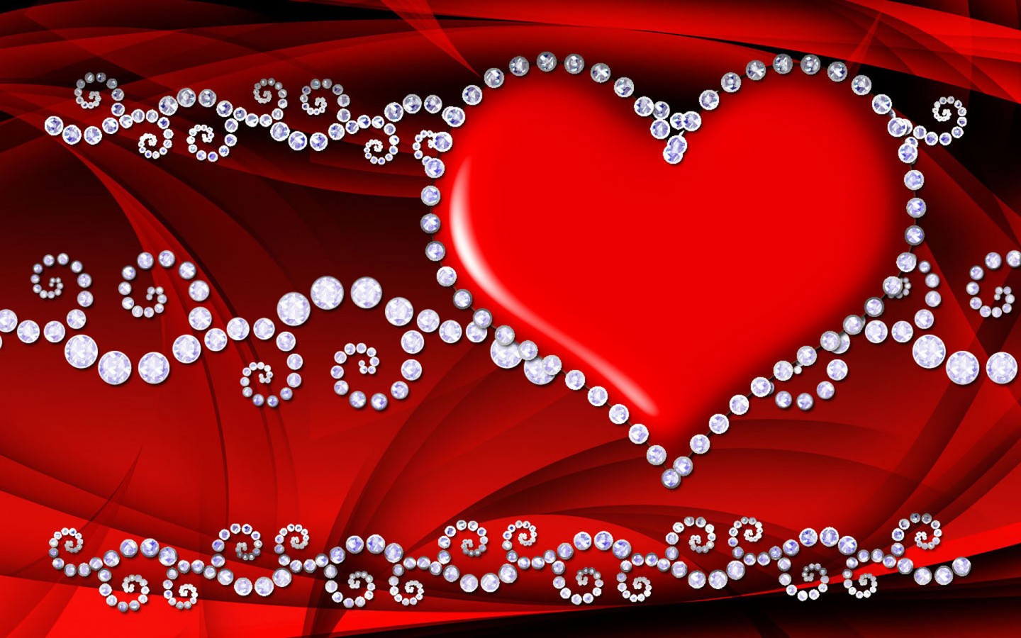 Heart Background Red Love - HD Wallpaper 