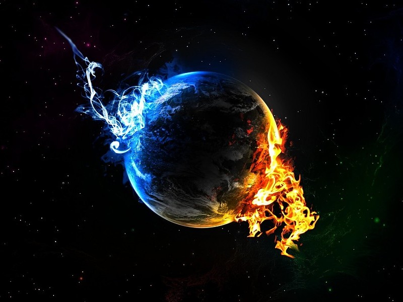 Earth Creative Wallpaper Hd - Cool Computer Backgrounds - HD Wallpaper 