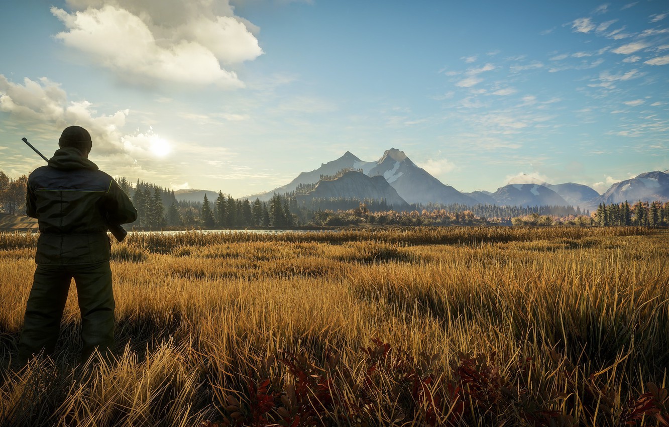 Photo Wallpaper Landscape, Nature, Hunter, The Hunter, - Fondos De Pantalla Caza - HD Wallpaper 