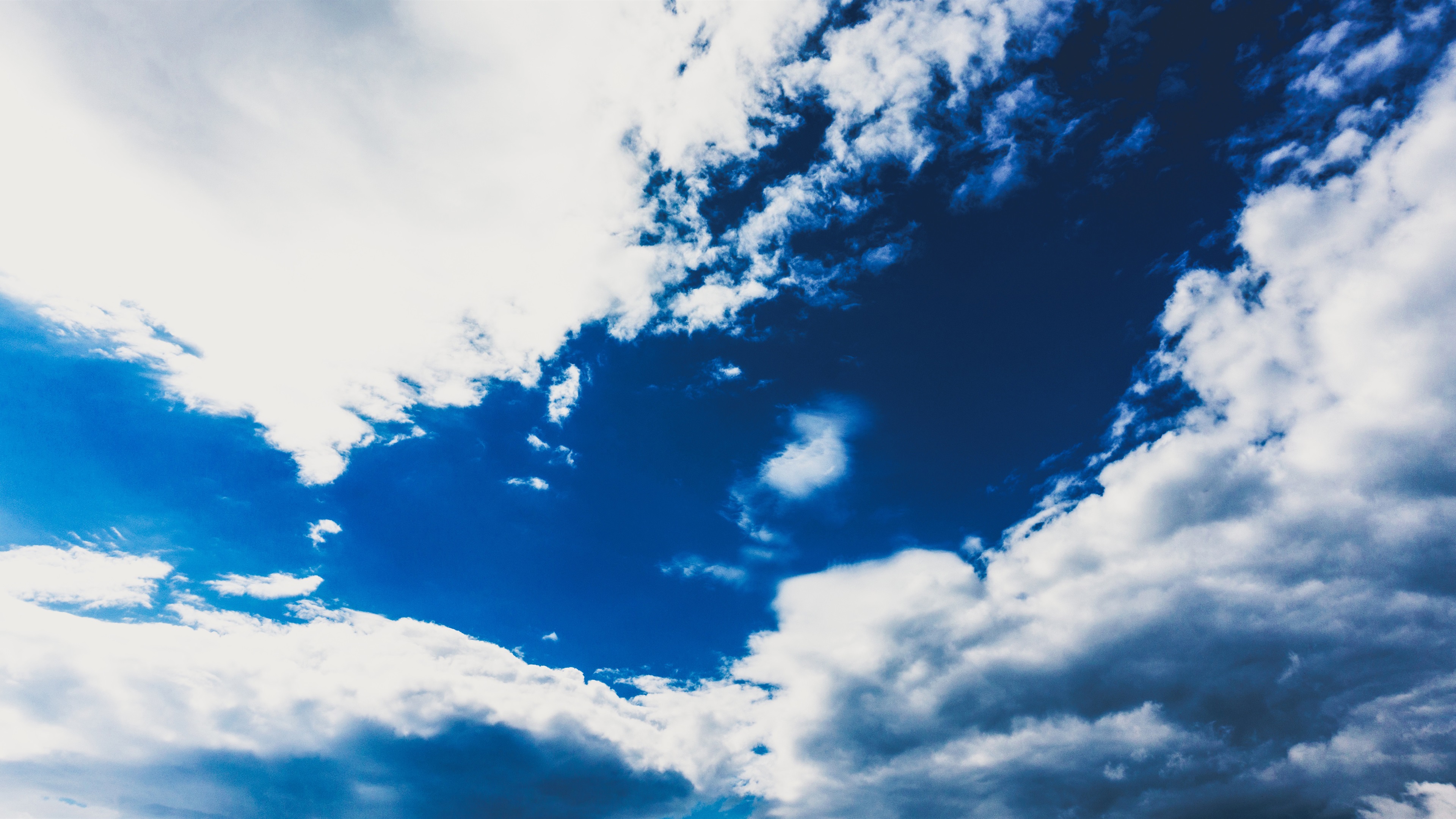 Wallpaper Blue Sky, White Clouds, Nature - Облака - HD Wallpaper 
