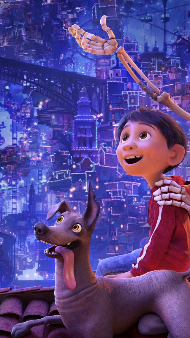 Coco, Guitar, Dog, 4k - HD Wallpaper 