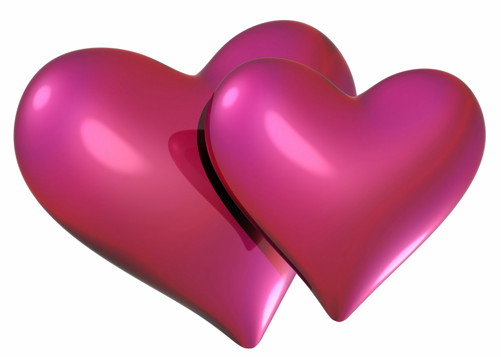3d Love Wallpapers Hd - Red And Pink Hearts - HD Wallpaper 