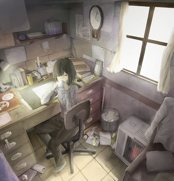 Anime, Bedroom, Japan, Computer, Anime Girls, Hd Wallpaper - HD Wallpaper 