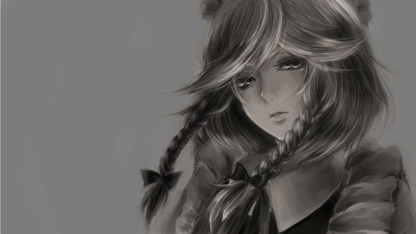 Drawing Cute Anime Girls - HD Wallpaper 