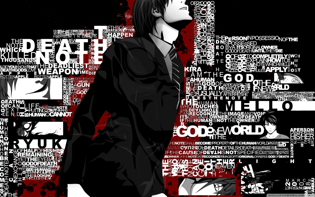 Anime Wallpaper, High Quality Anime Wallpapers Full - Anime Wallpaper Death Note - HD Wallpaper 