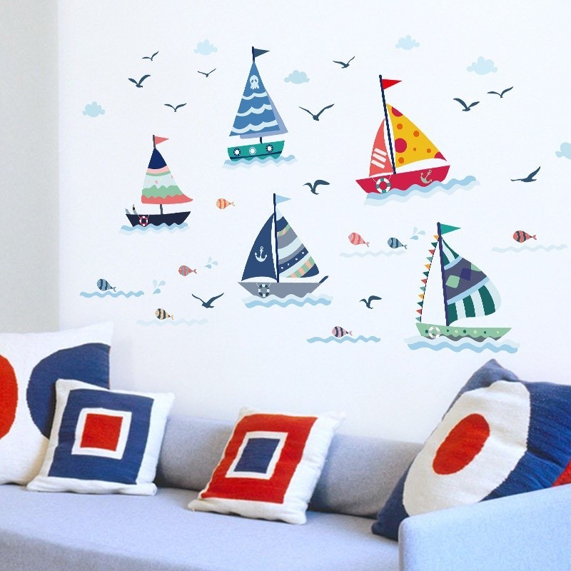 Boat Stickers For Wall - HD Wallpaper 