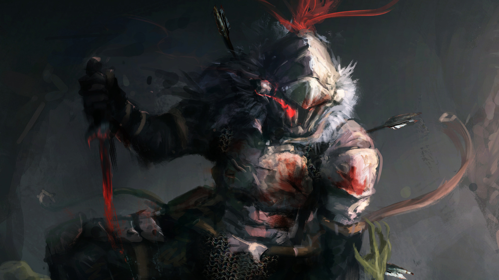 Wallpaper Of Goblin Slayer, Arrow, Blood, Art, Anime - Goblin Slayer Wallpaper Hd - 1920x1080 Wallpaper Wallpaper Of Goblin Slayer, Arrow, Blood, Art, Anime - Goblin Slayer Wallpaper Hd - 1920x1080 Wallpaper