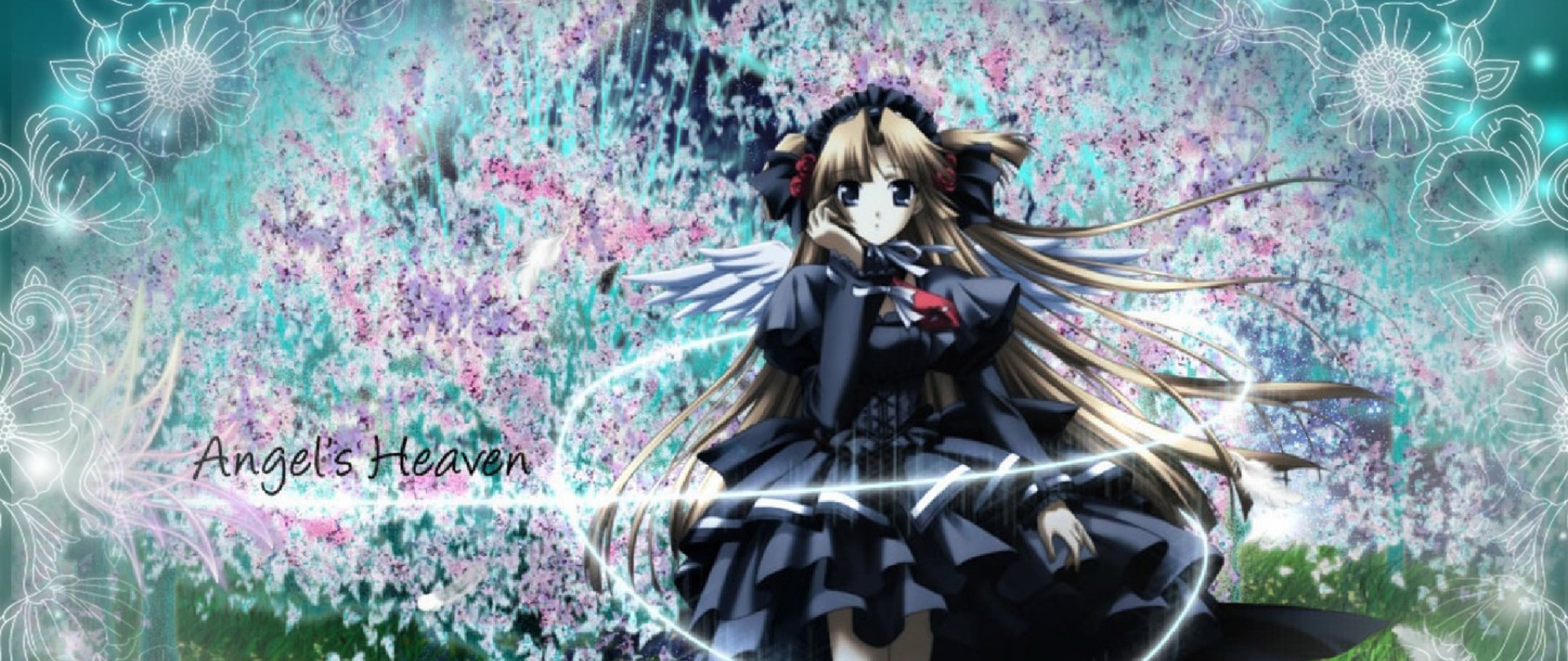 Anime Angel Dark - HD Wallpaper 