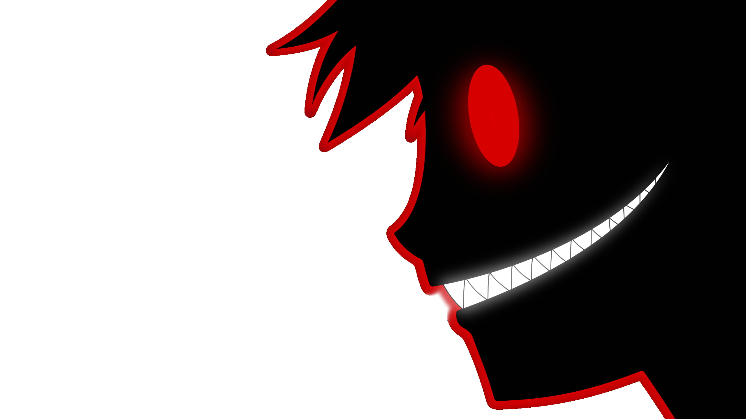 Red Eye Wallpaper Anime - HD Wallpaper 