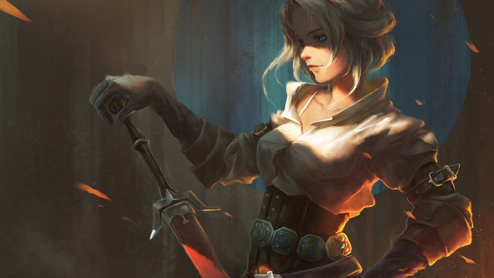Witcher 3 Art Ciri - HD Wallpaper 