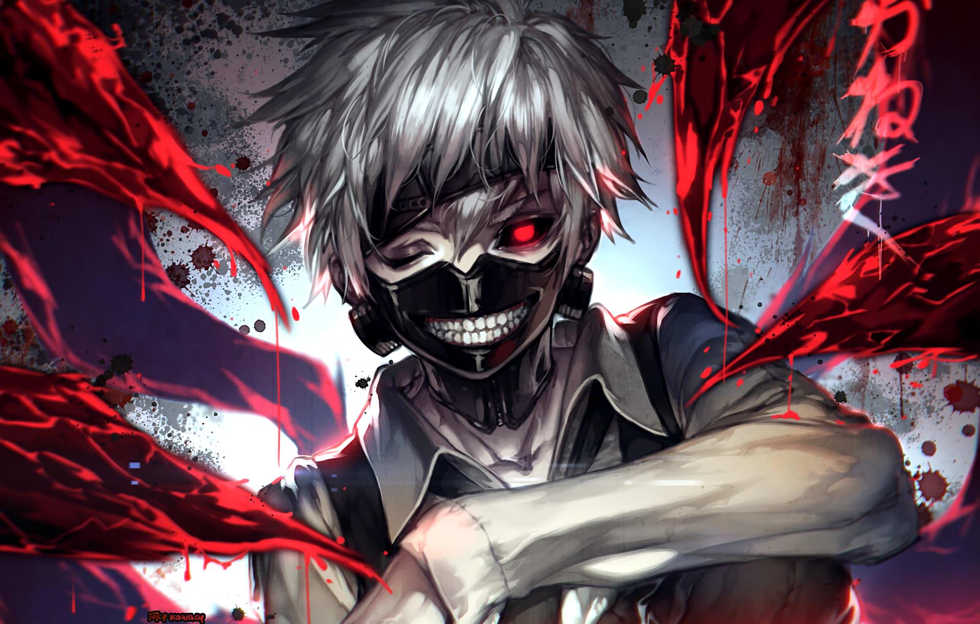 46 Beautiful Anime Wallpapers In High Resolution Templatefor - Tokyo Ghoul Kaneki Hd - HD Wallpaper 