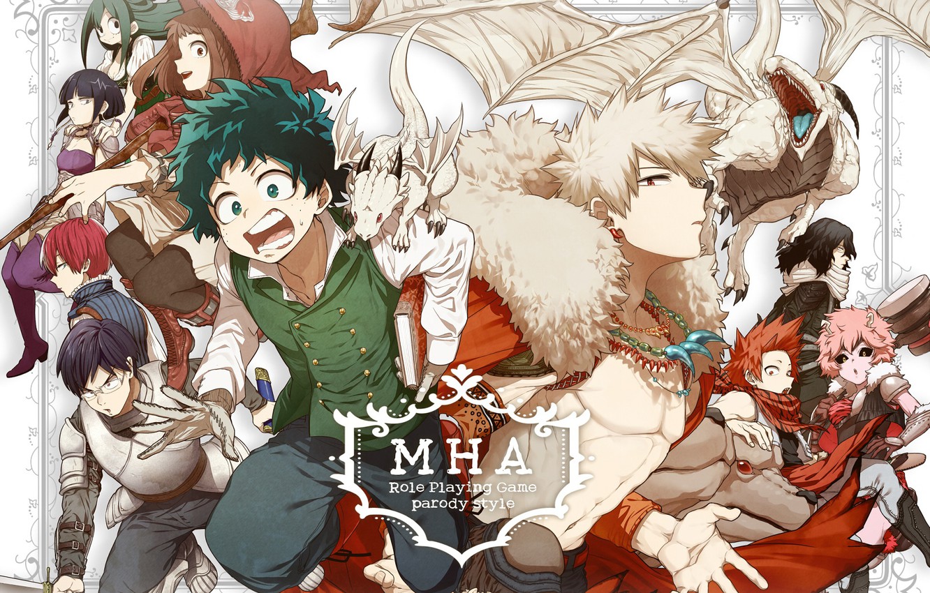 Photo Wallpaper Anime, Art, Heroes, Boku No Hero Academy, - Моя
