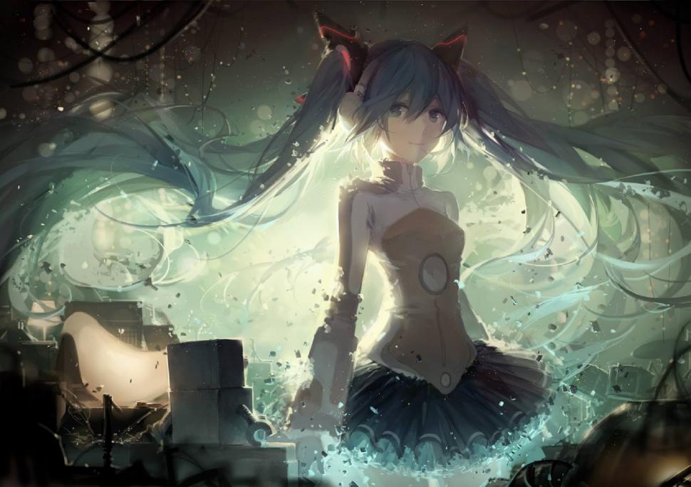 Manga, Anime Girls, Long Hair, Pretty Wallpaper,manga - Vocaloid Odds And Ends - HD Wallpaper 