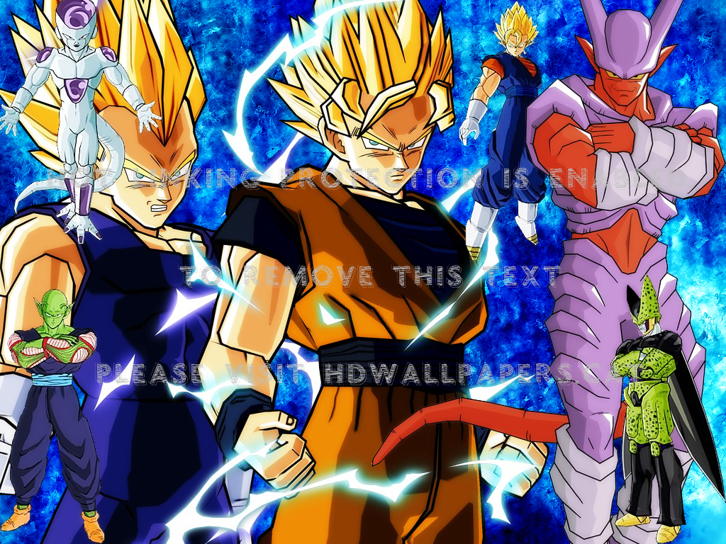 Dbz Wallpaper Villians Heroes Anime - Cartoon - HD Wallpaper 