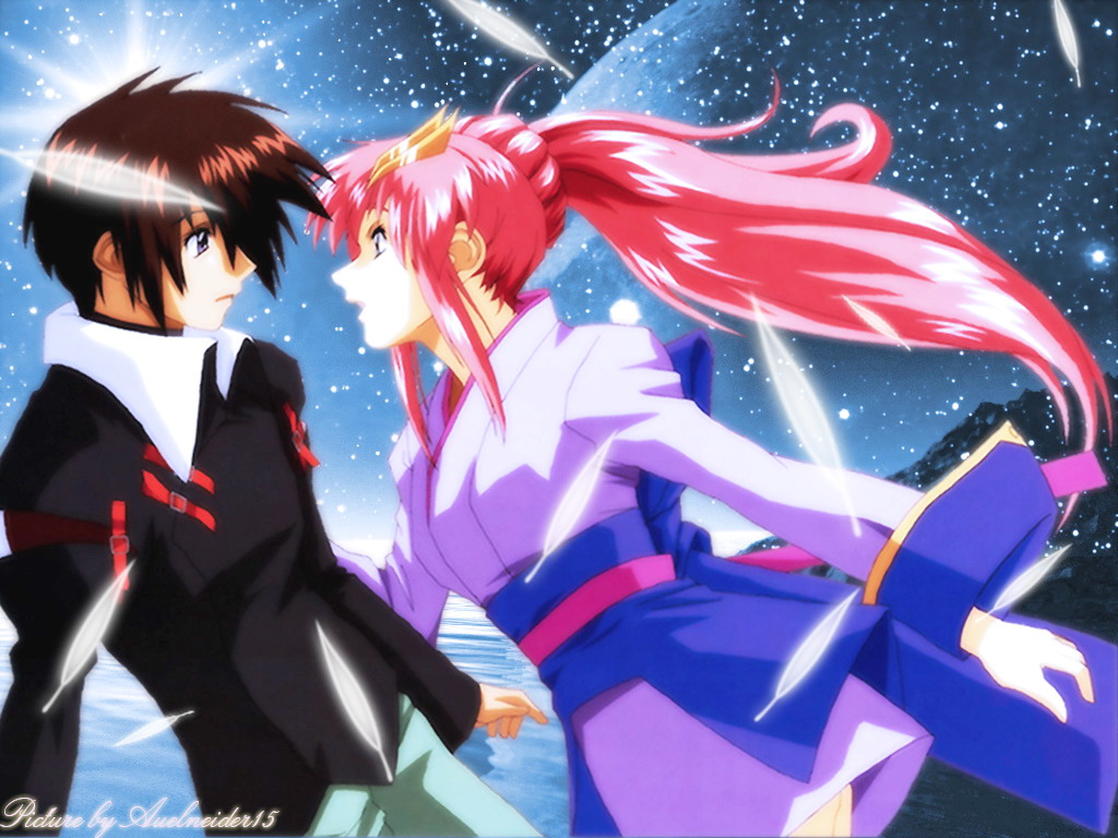 Hisashi Hirai, Sunrise , Mobile Suit Gundam Seed, Lacus - Kira Yamato And Lacus Clyne - HD Wallpaper 