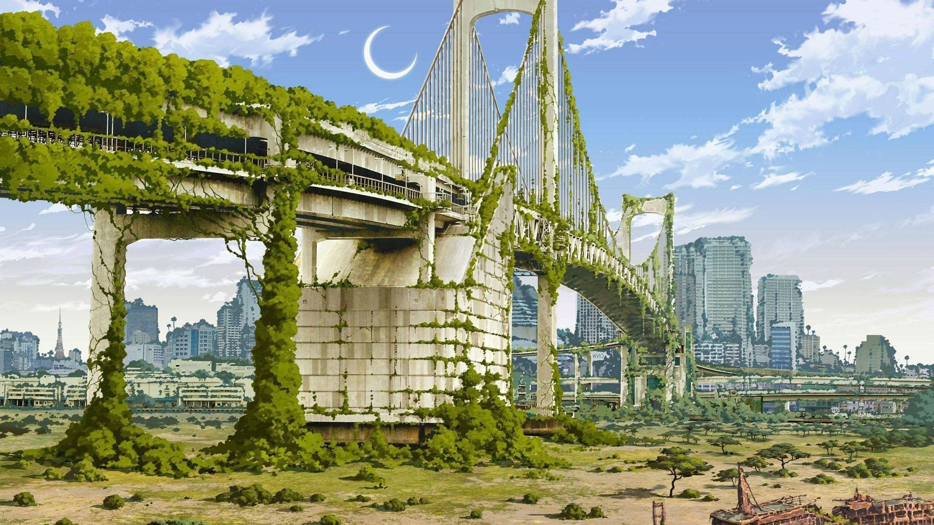 Nature In Cities Art - HD Wallpaper 