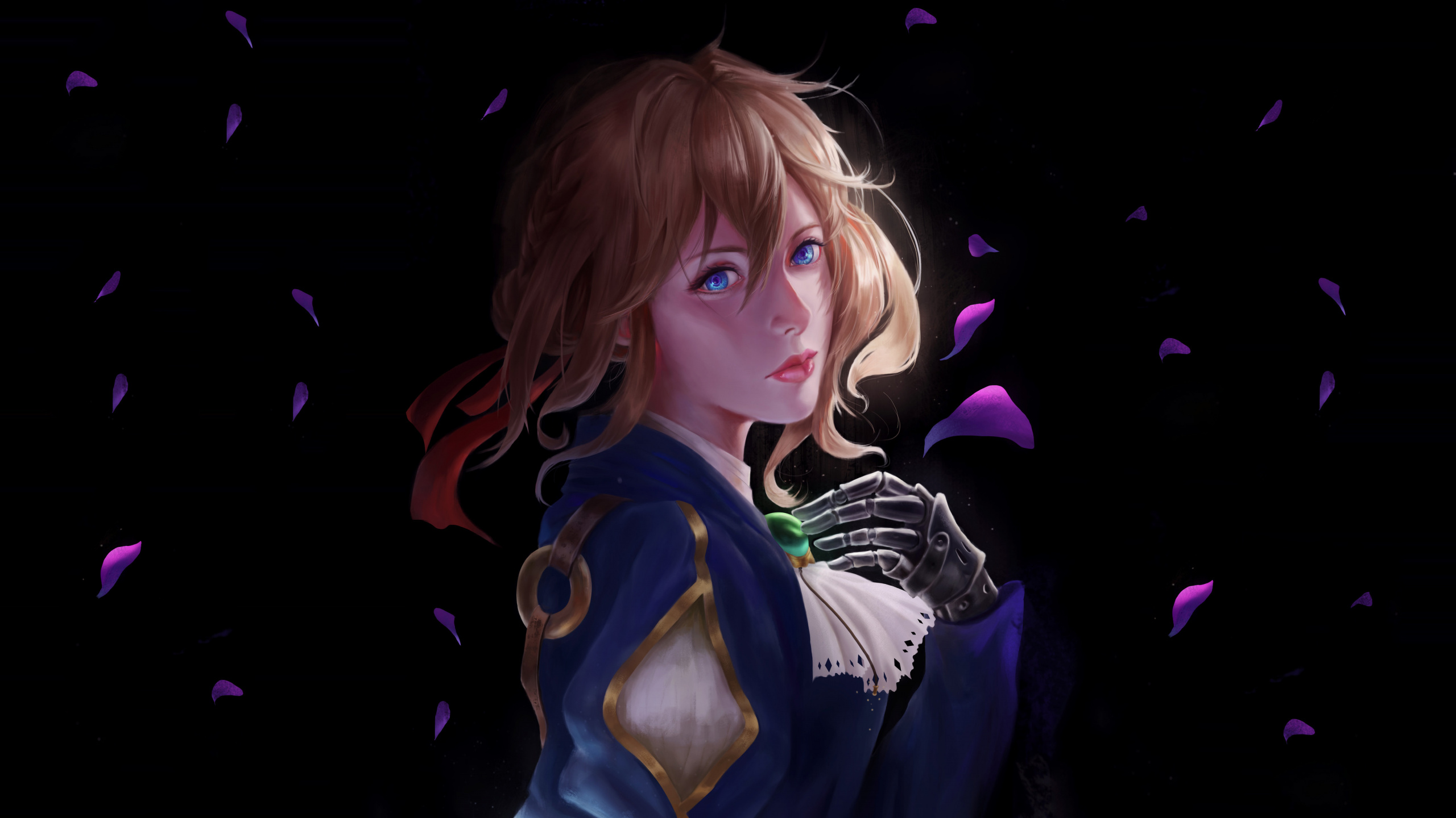 Beautiful, Violet Evergarden, Anime Girl, Portrait, - Violet Evergarden - HD Wallpaper 