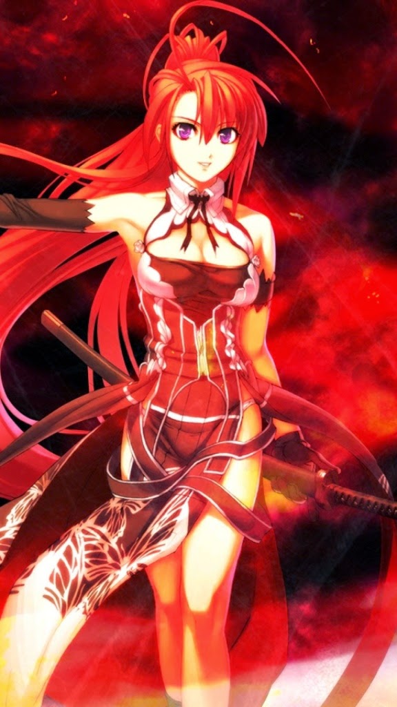 Anime Girl Wallpaper Android - Red Hair Anime Assassin Girl - HD Wallpaper 