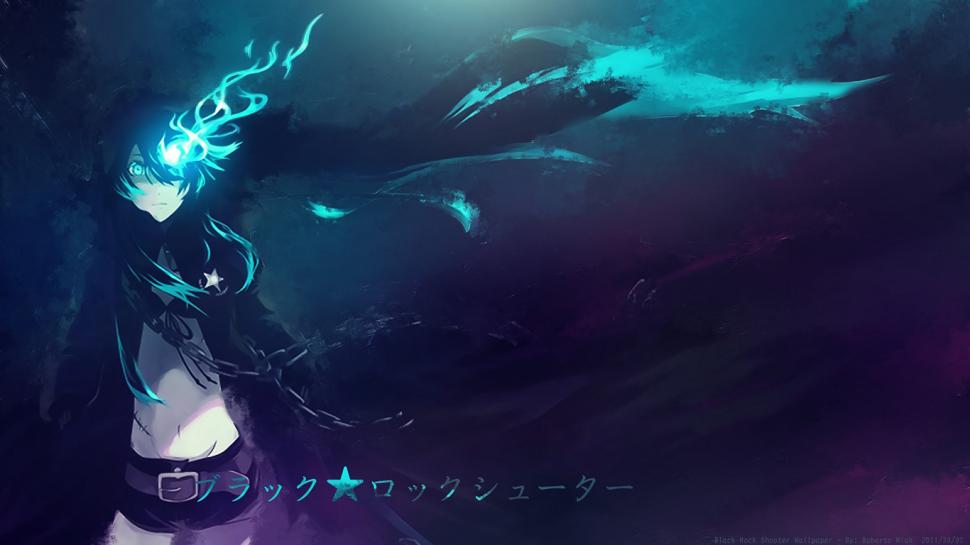 Black Rock Shooter Anime Hd Wallpaper,cartoon/comic - Black Rock Shooter Wallpaper Anime - HD Wallpaper 