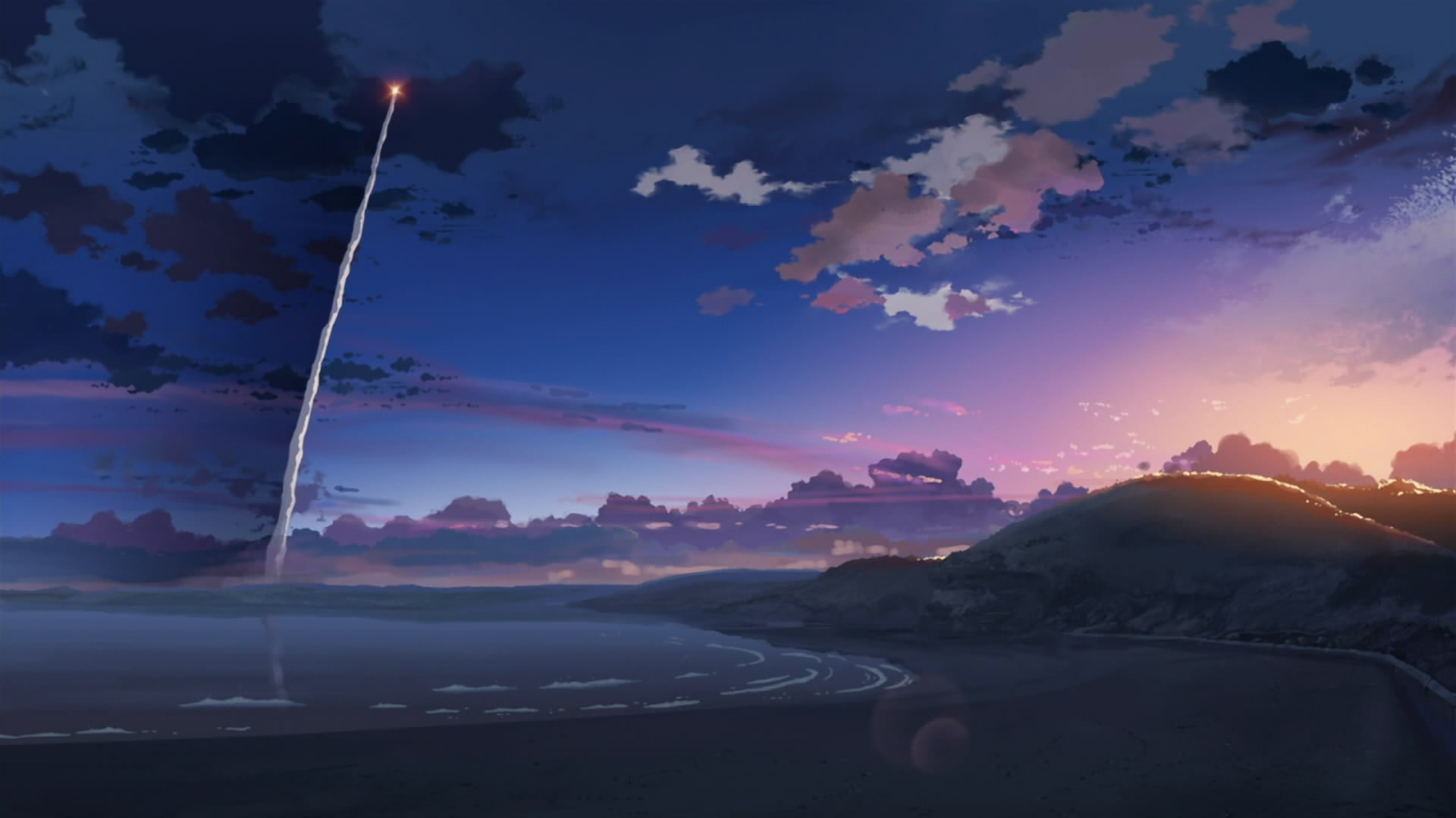 5 Centimeters Per Second Background - HD Wallpaper 