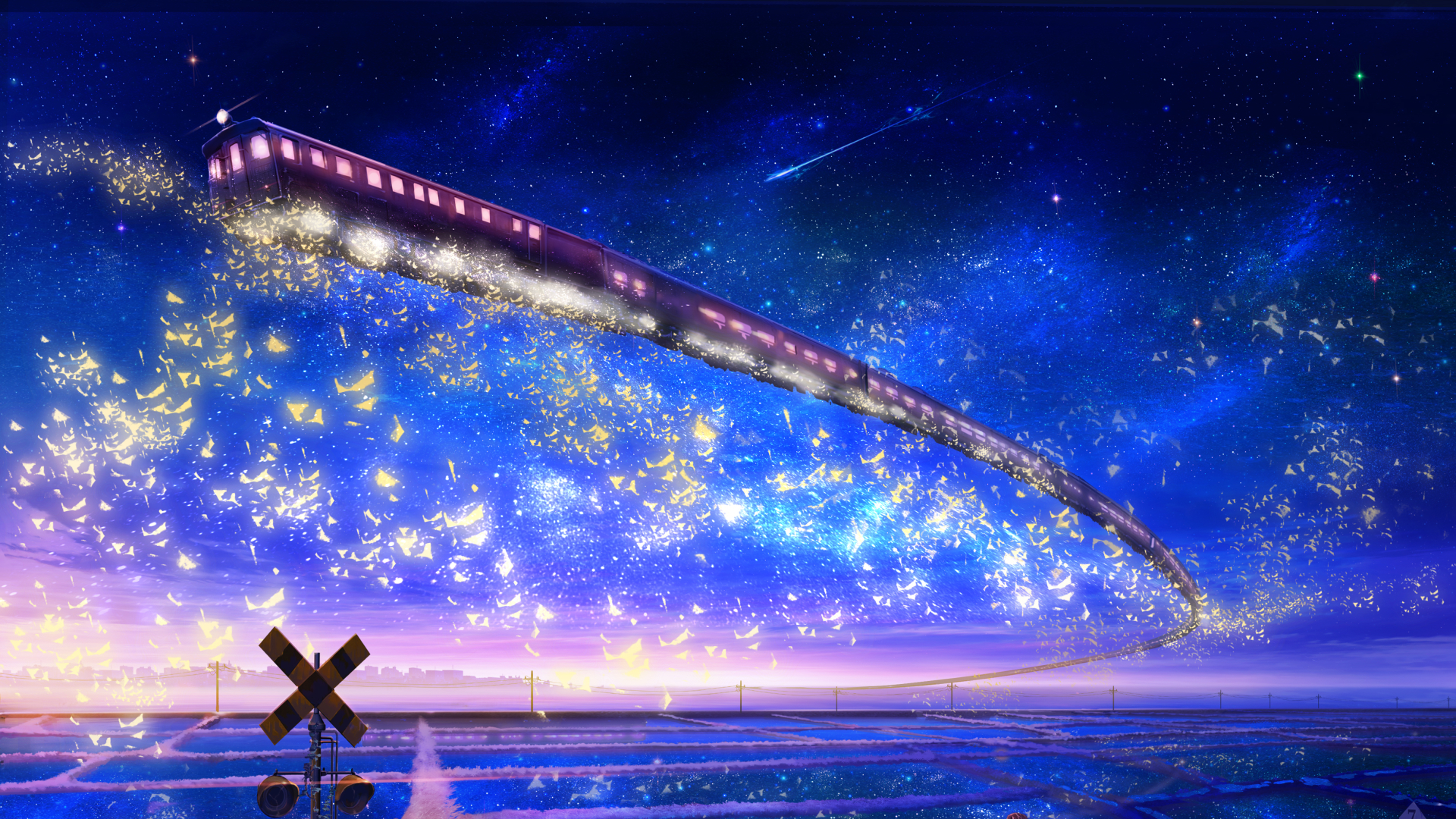 Beautiful Backgrounds Anime Sky - HD Wallpaper 