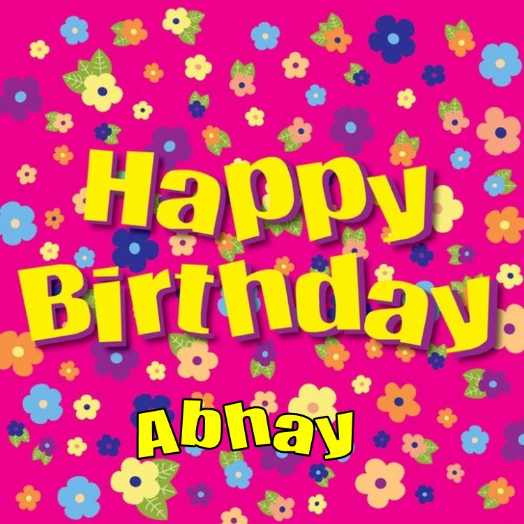 Abhay Name Wallpaper - Happy Birthday Jabeen - HD Wallpaper 