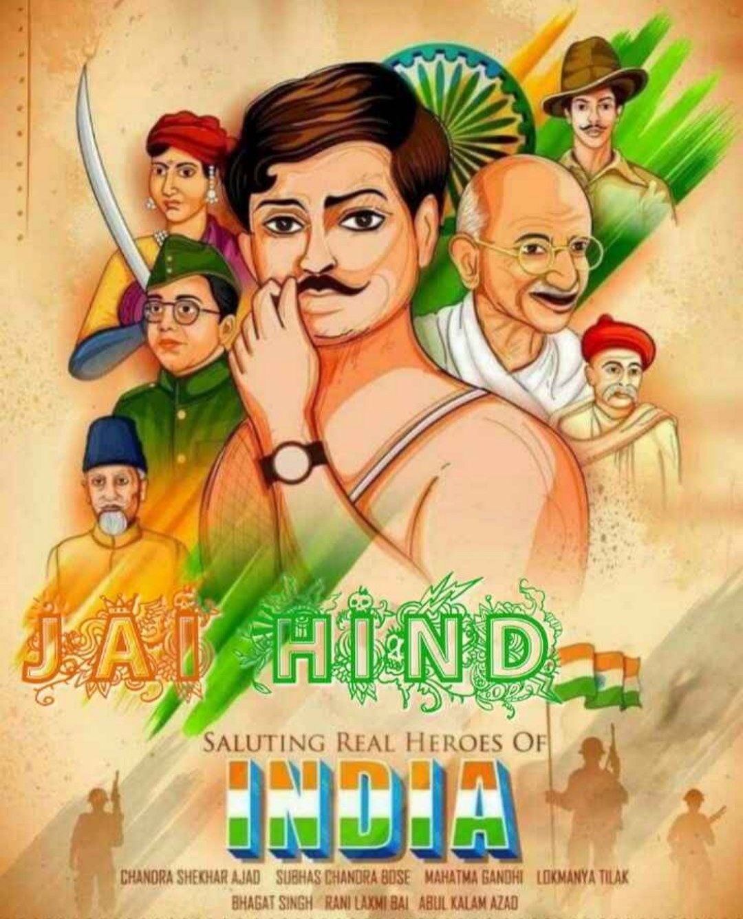 Independence Day India Bhagat Singh - HD Wallpaper 