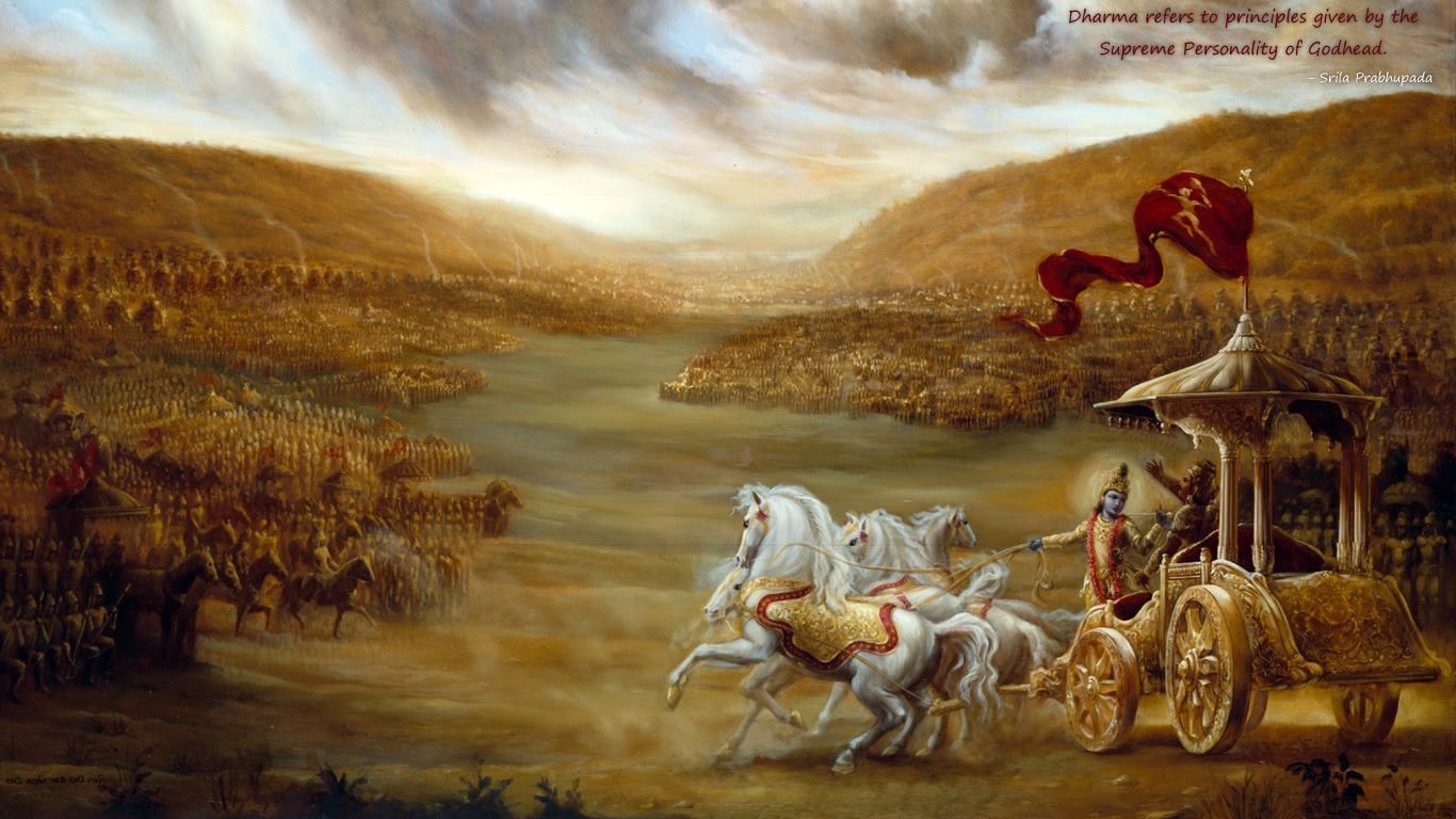 Bhagavad Gita - Bhagavad Gita Wallpaper Hd - HD Wallpaper 