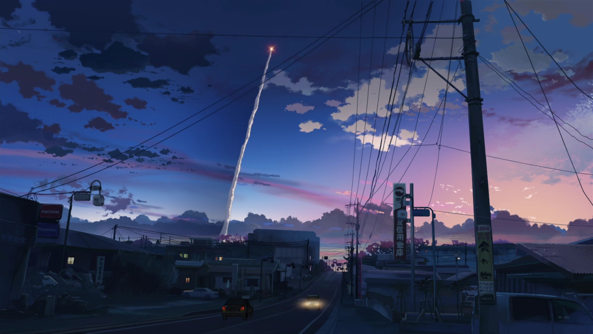 Wonderful Anime City Wallpaper 1920x1080 Wallpaper Teahub Io