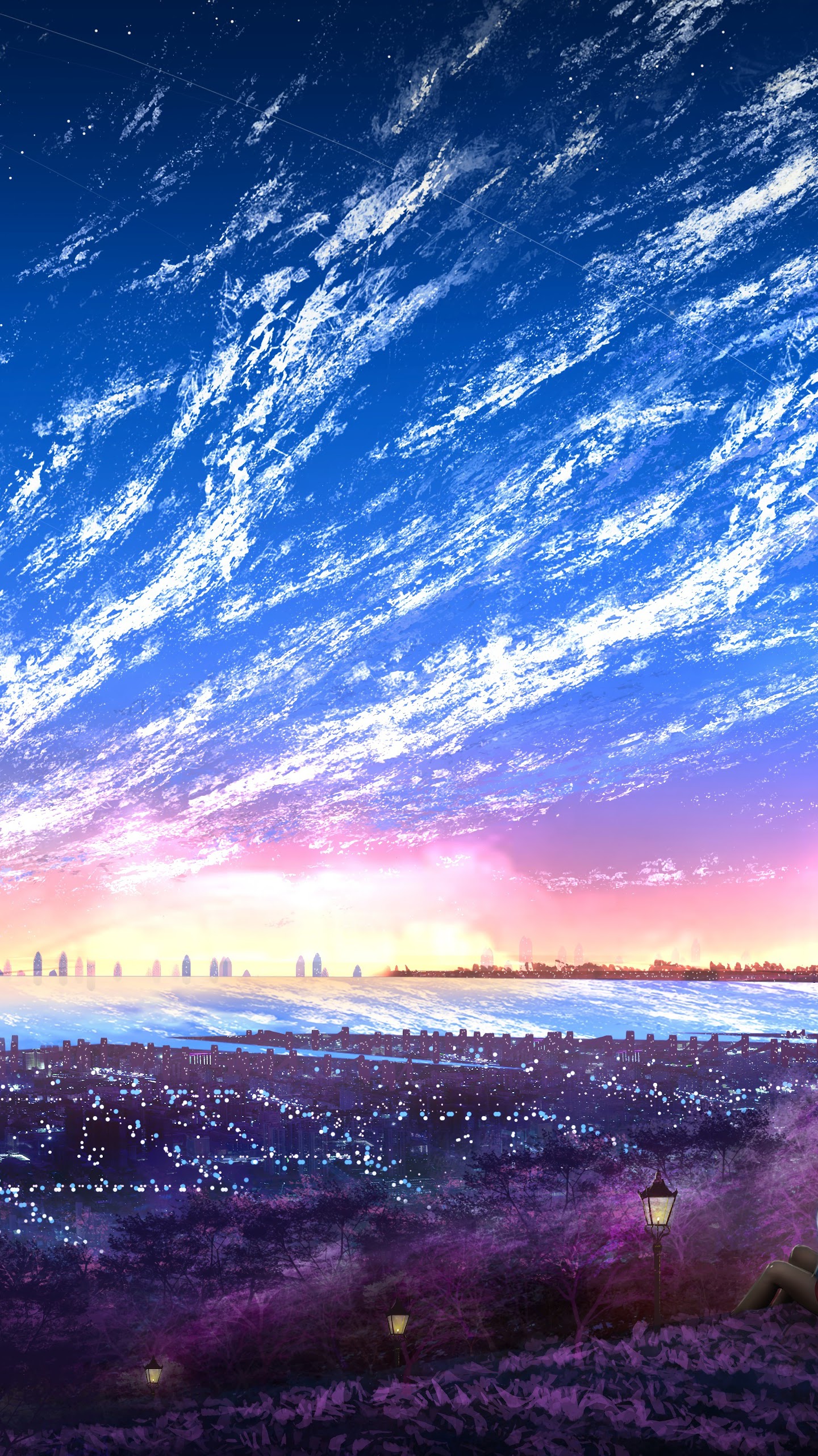 Sky, City, Scenery, Horizon, Landscape, Anime, 8k, - Anime Place - 1440x2560 Wallpaper Sky, City, Scenery, Horizon, Landscape, Anime, 8k, - Anime Place - 1440x2560 Wallpaper