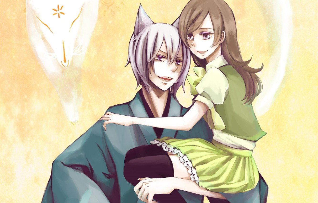 Photo Wallpaper Anime, Art, Kamisaa The Hajimemashita, - Очень Приятно Бог Томоэ І Нанами - HD Wallpaper 