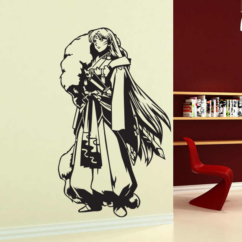 Wall Stickers Inuyasha Glass Stickers Wallpaper Wall - Tatuaje De Anime De Inuyasha - HD Wallpaper 